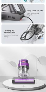 Máy hút bụi giường Eysin S30 gọn nhẹ, tiện lợi khi sử dụng