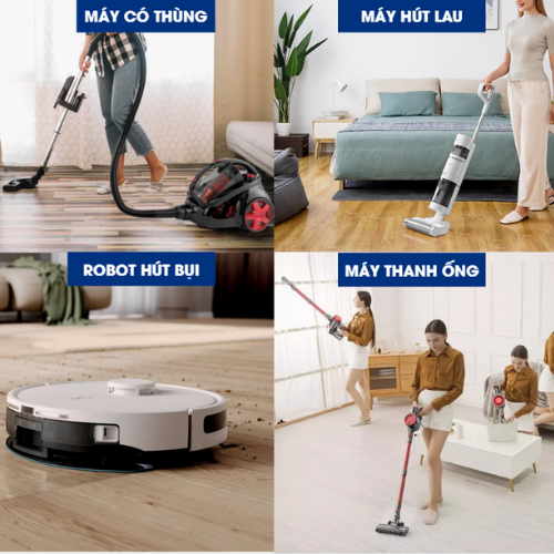 Các loại máy hút bụi phổ biến