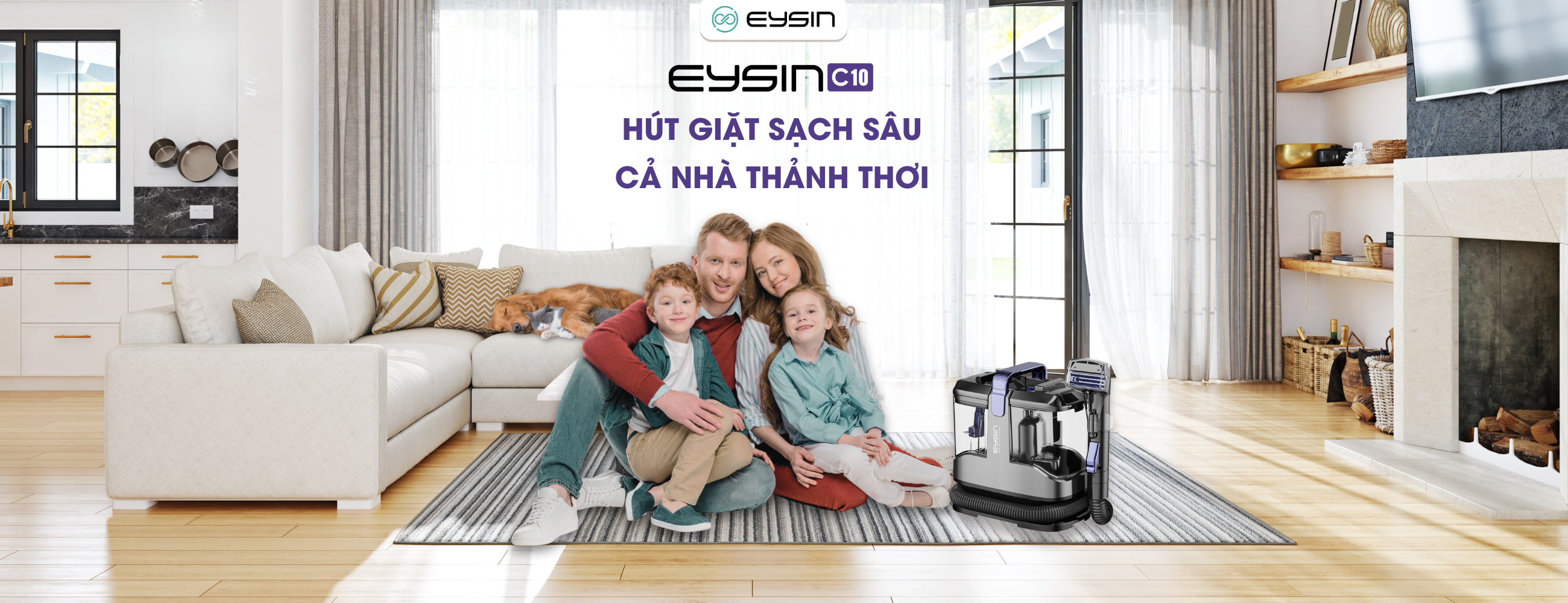 máy hút giặt cầm tay eysin C10